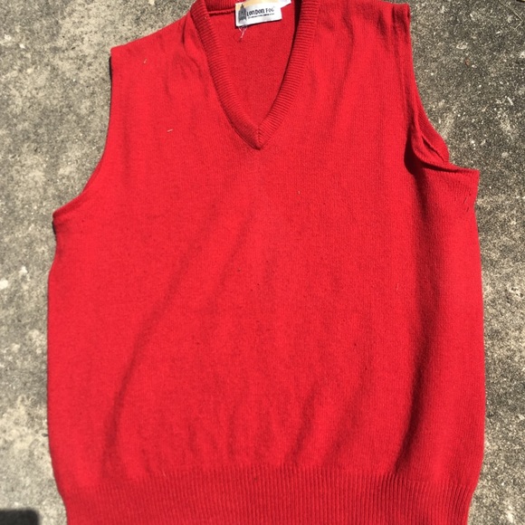 London Fog Other - London Fog red Wool Sportswear Preppy Vest Top XL